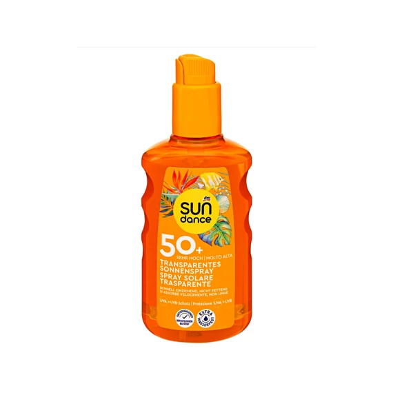 Naptej Napozó spray nagyon magas fényvédelemmel szórófejes 200 ml FF50+ Átlátszó Sundance
