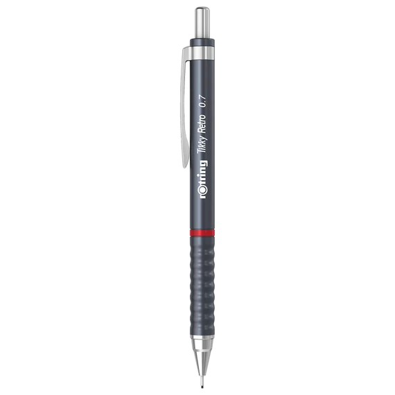 Nyomósirón 0,7mm, szürke test, Rotring Tikky Retro
