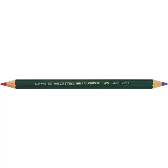 Postairon hatszögletű vastag 873 Faber-Castell piros-kék