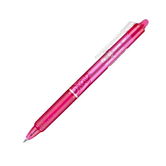 Rollertoll 0,7mm, törölhető Pilot Frixion Clicker, írásszín rózsaszín