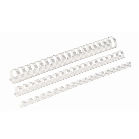 Spirál műanyag, 22mm, 151-180lap, 50 db/doboz, Fellowes® fehér