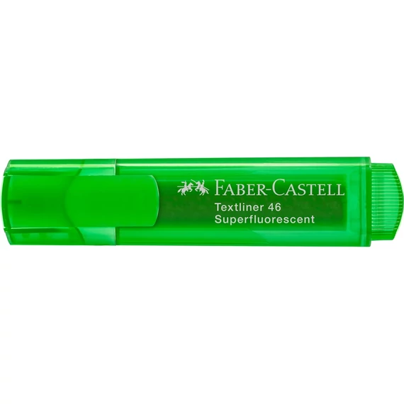 Szövegkiemelő 1-5mm vágott hegyű Faber-Castell 46 fluoreszkáló zöld 