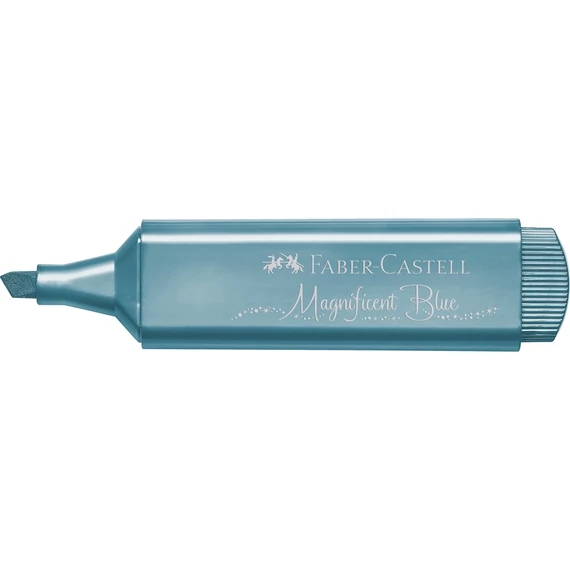 Szövegkiemelő 1-5mm vágott hegyű Faber-Castell 46 metál kék 