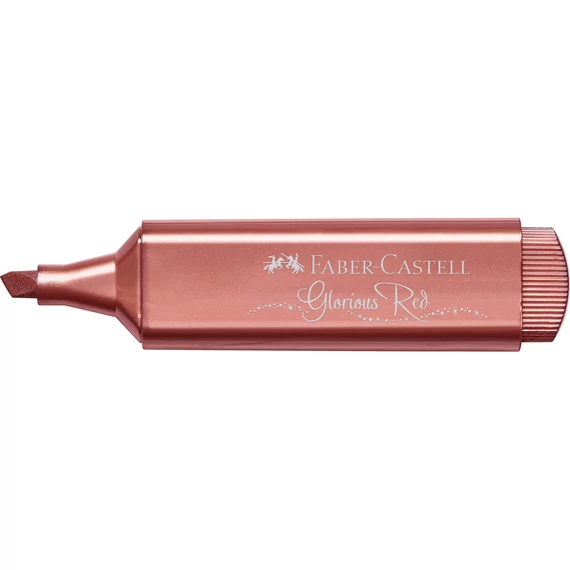 Szövegkiemelő 1-5mm vágott hegyű Faber-Castell 46 metál piros 