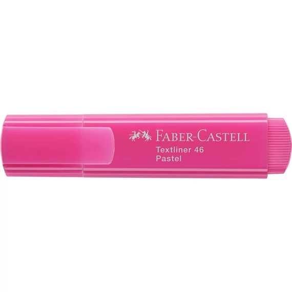 Szövegkiemelő 1-5mm vágott hegyű Faber-Castell 46 pasztell lilás rózsaszín