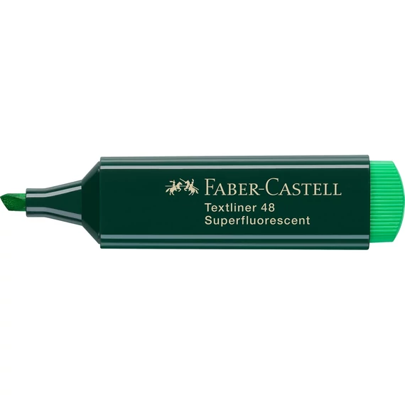 Szövegkiemelő 1-5mm vágott hegyű Faber-Castell 48 fluoreszkáló zöld 