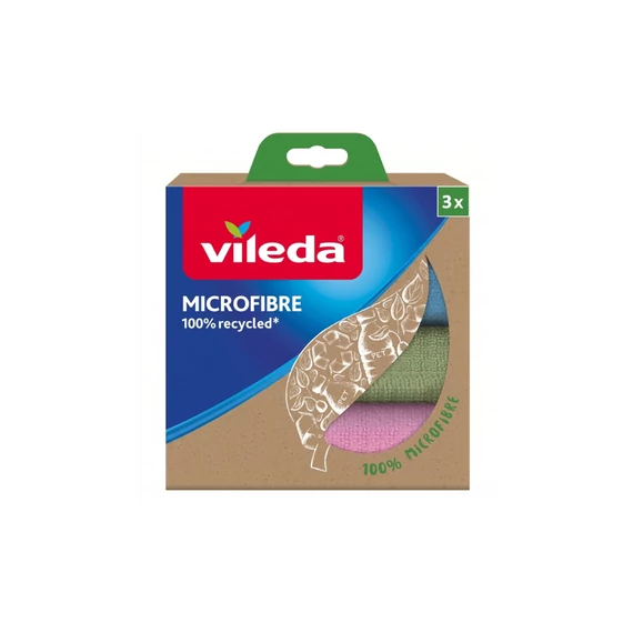 Törlőkendő mikroszálas 3 darab/csomag Recycled Vileda_F22862