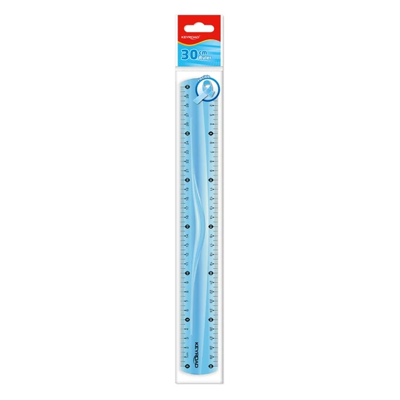Vonalzó 30 cm, flexibilis Keyroad vegyes színek