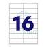 Kép 1/4 - Etikett címke, 105x35mm, 100 lap, 16 címke/lap Bluering®