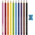 Kép 2/2 - Színes ceruza készlet háromszögletű Jumbo Faber-Castell 10klf. szín