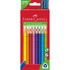 Kép 1/2 - Színes ceruza készlet háromszögletű + hegyező Jumbo Junior Faber-Castell 20klf. szín