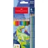 Kép 1/2 - Színes ceruza készlet hatszögletű DINOSZAURUSZ + matrica Faber-Castell 10+3klf. szín