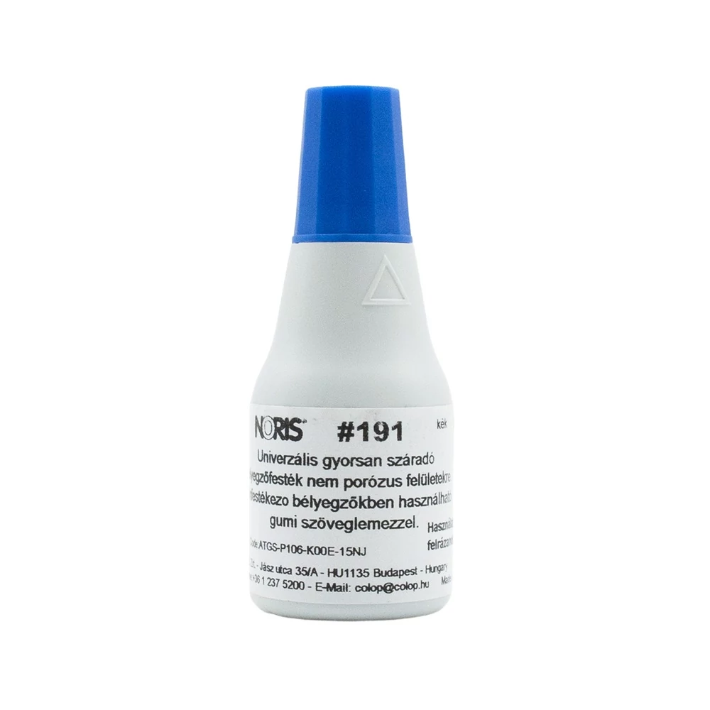 Bélyegzőfesték 25ml gyorsan száradó N191 Colop kék