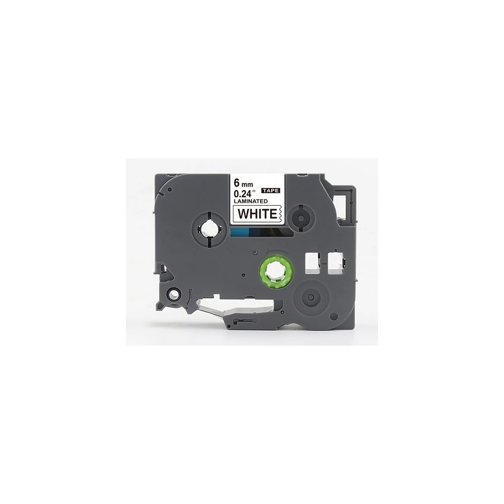Feliratozógép szalag Brother TZE211 6mm ECO fekete/fehér