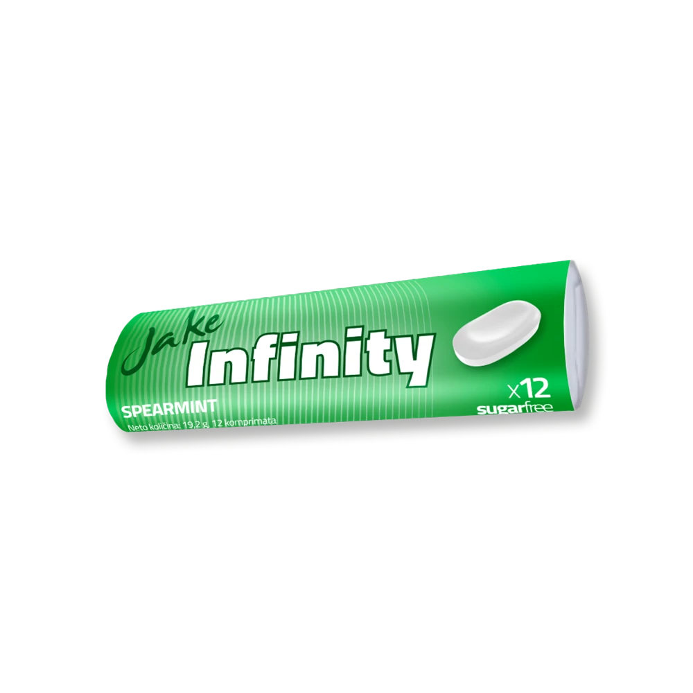Cukorka mentolos, JAKE Infinity 12db/csomag