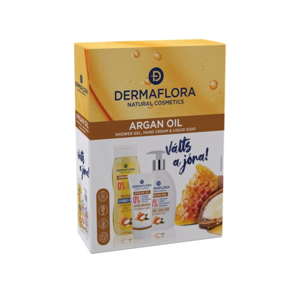 Dermaflora Argan Bőrápoló Ajándékcsomag 0% szintetikus adalékanyag