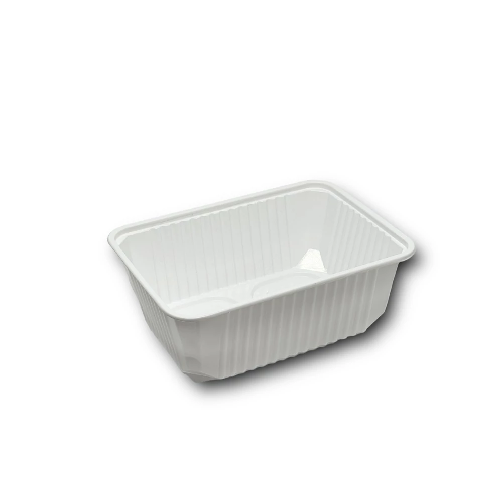 Elviteles doboz alj szögletes 1000 ml PP 50 db/csomag fehér