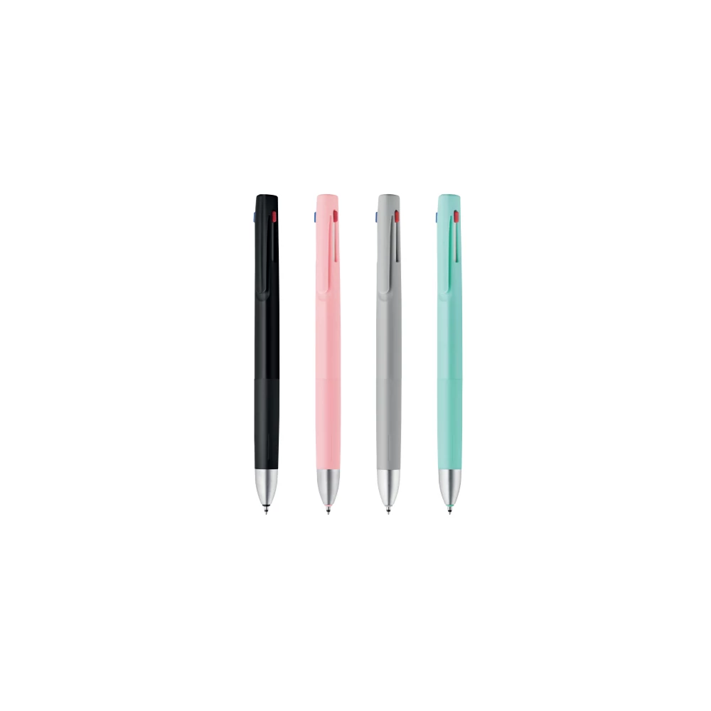 Golyóstoll 0,7 mm, háromszínű, Zebra  bLen 3C, rózsaszín test  írásszín kék