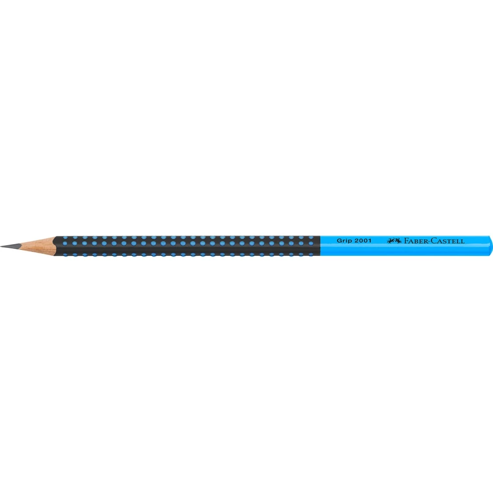Grafitceruza HB,kéttónusú háromszögletű GRIP 2001 Faber-Castell fekete/kék test