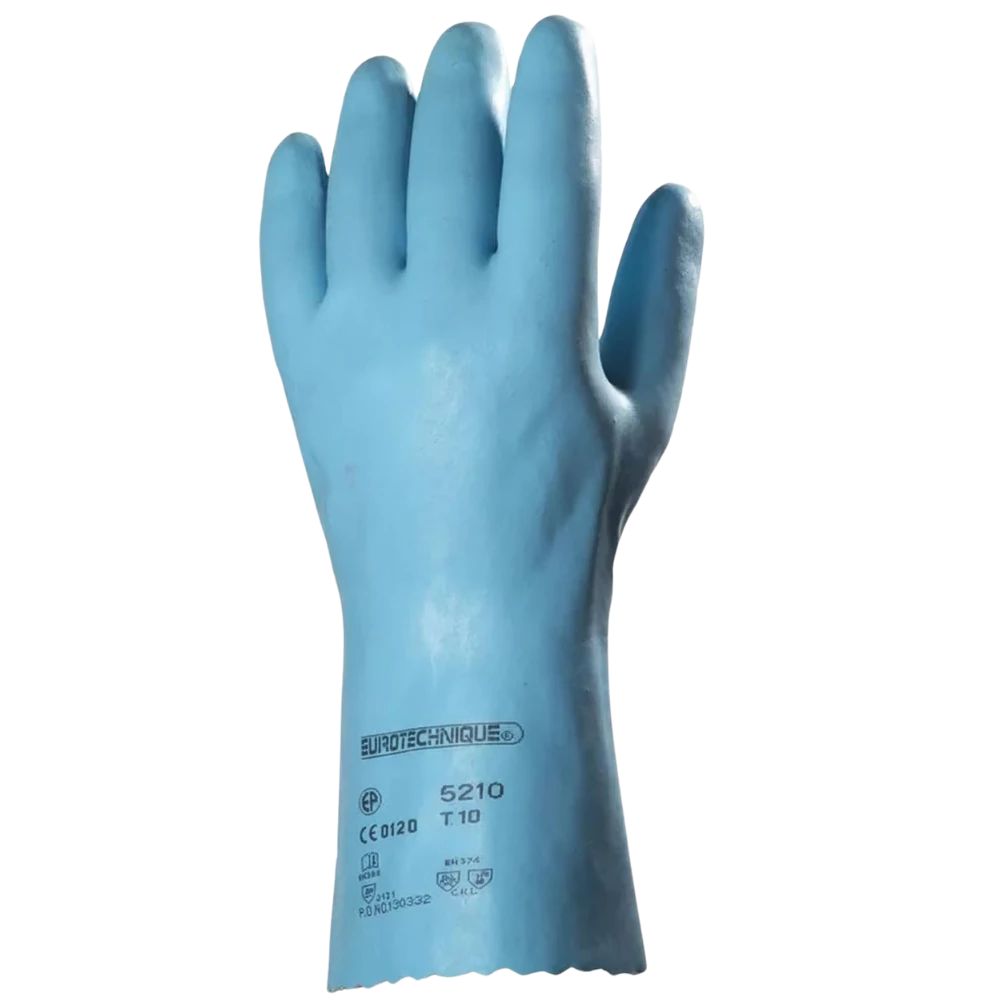 Gumikesztyű vegyszerálló latex méret: 8-as hossz 30 cm EP_520610 kék