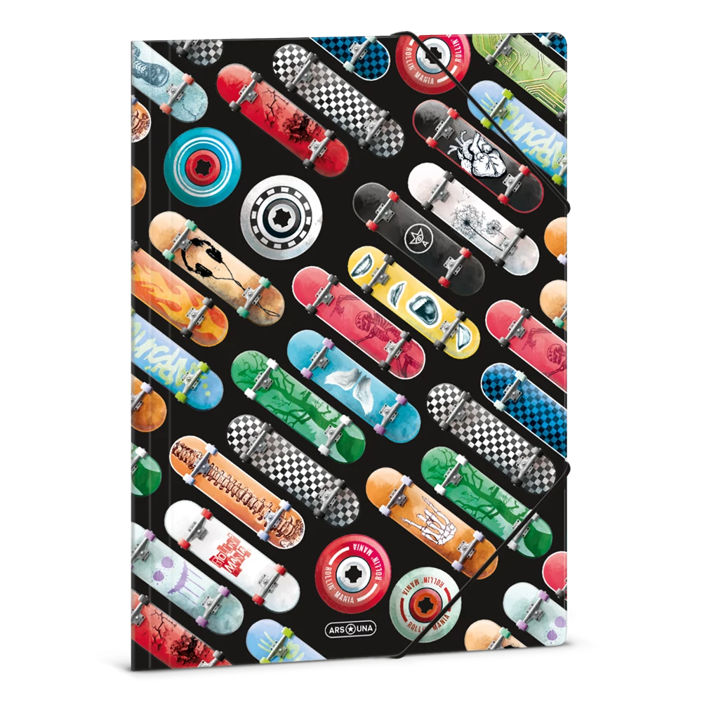 Gumis mappa A4 karton Ars Una ROLLIN MANIA (5228) 22