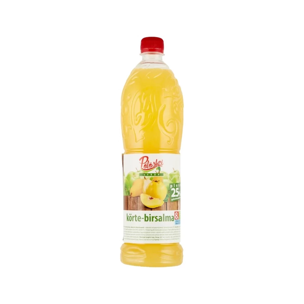 Gyümölcsszörp 1l, körte-birs Pölöskei