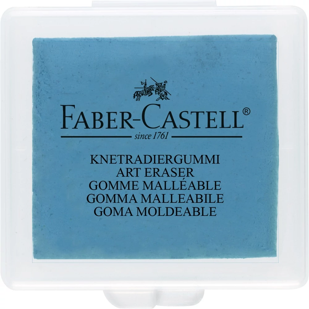 Gyurmaradír műanyag dobozban vegyes színben Faber-Castell sárga,piros,kék