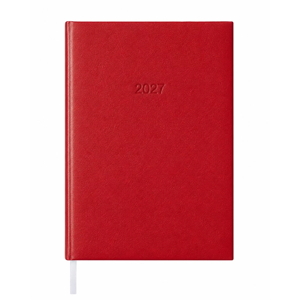 Határidőnapló agenda Standard B/5, napi fehér lapokkal bordó Bluering® 2027.