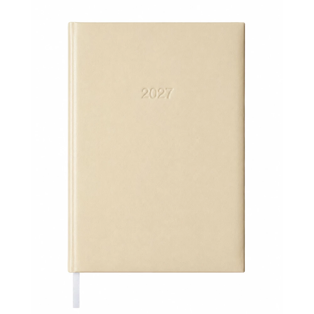 Határidőnapló agenda Standard B/5, napi fehér lapokkal drapp Bluering® 2027.