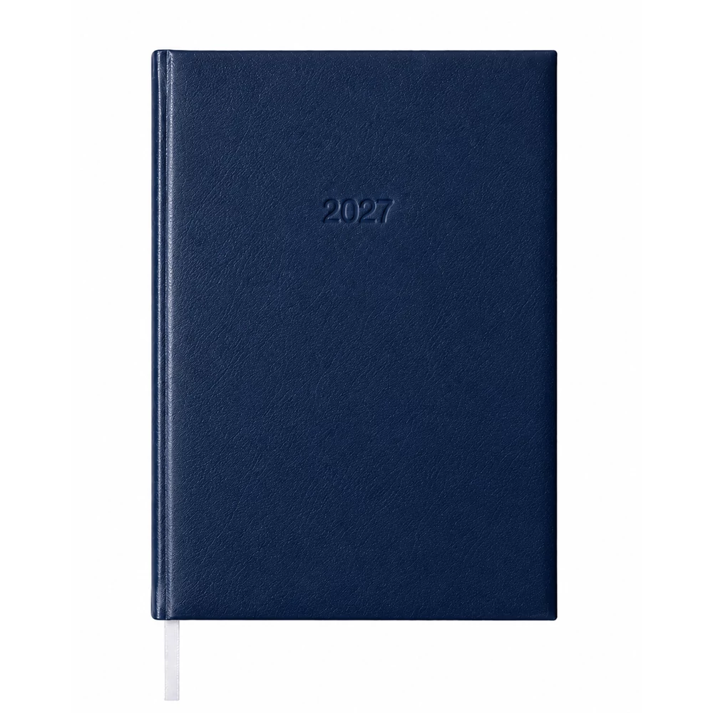 Határidőnapló agenda Standard B/5, napi fehér lapokkal kék Bluering® 2027.