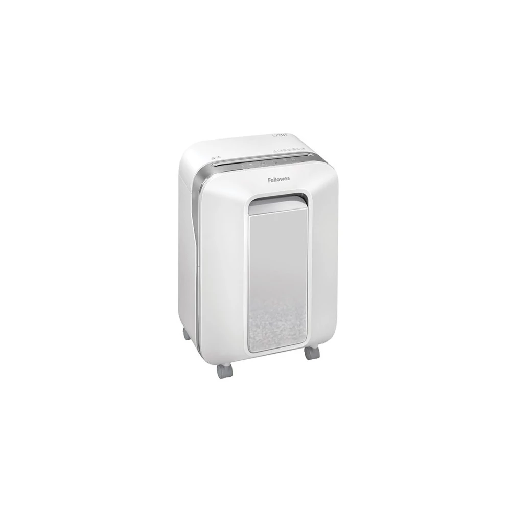 Iratmegsemmisítő, 11lap, mikrokonfetti vágás 2x12mm, Fellowes® Powershred LX201, fehér