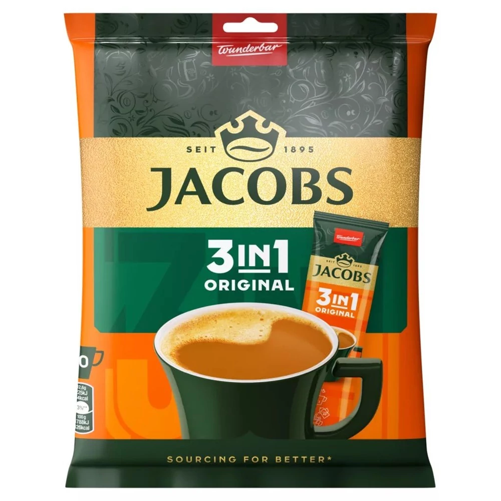 Kávé instant, 10 x 12,6 g, 3in1 JACOBS 