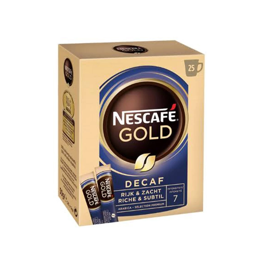 Kávé instant, 25x2g Nescafé Gold koffeinmentes