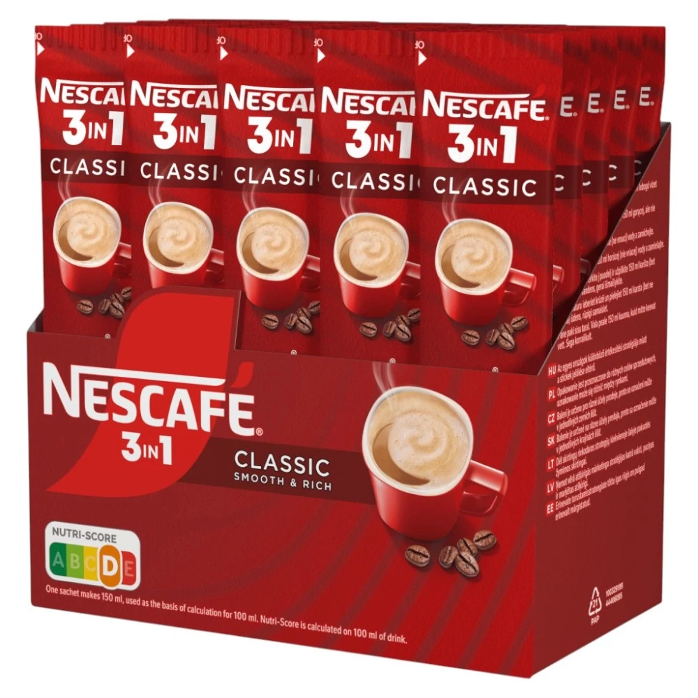 Kávé instant, 28 x 16,5g, 3in1 Nescafé Classic 