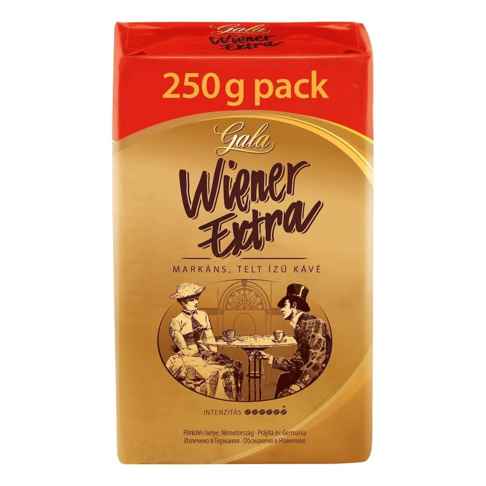 Kávé őrölt, 250g, Gala Wiener E x tra 