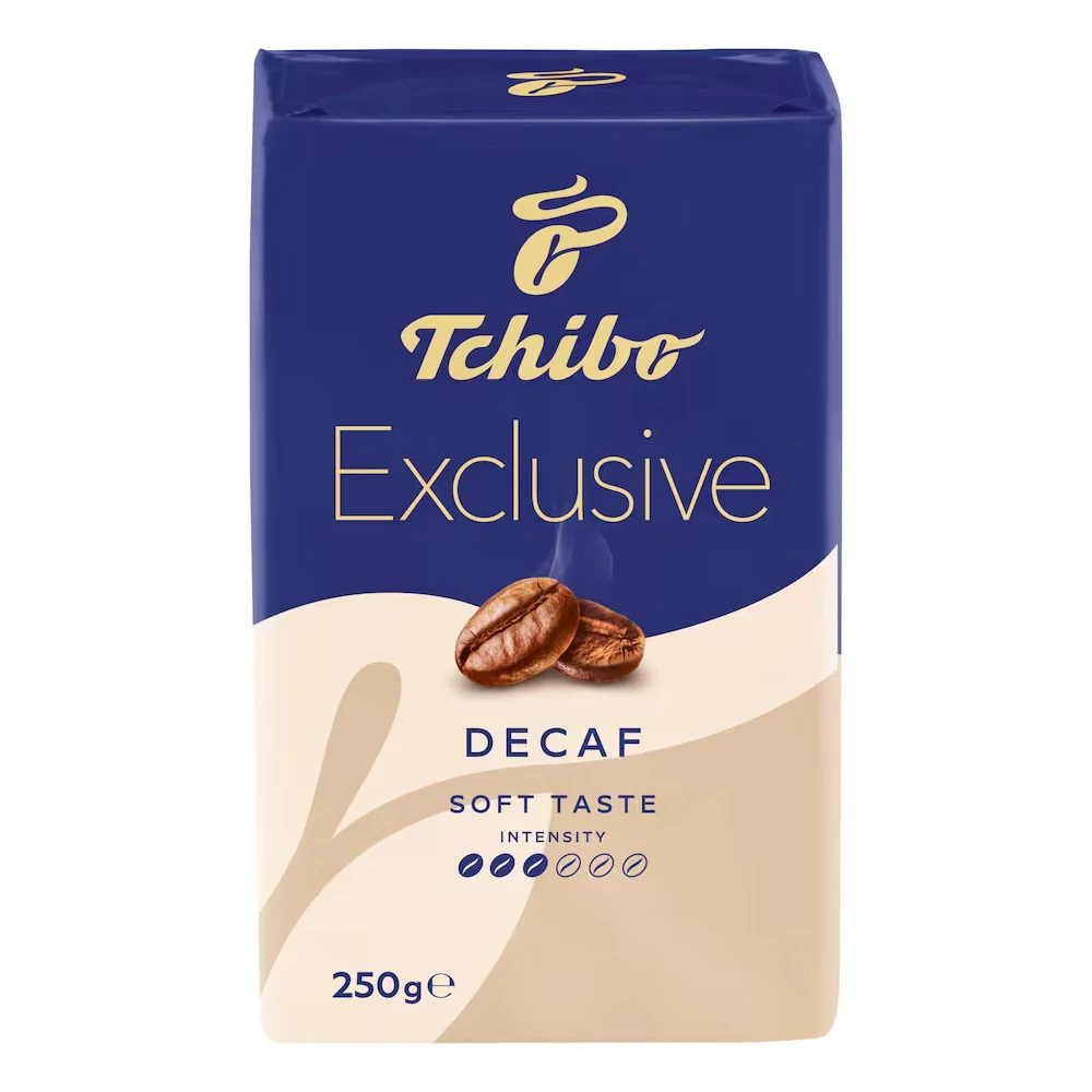 Kávé őrölt, 250g, Tchibo E x clusive Decaf 