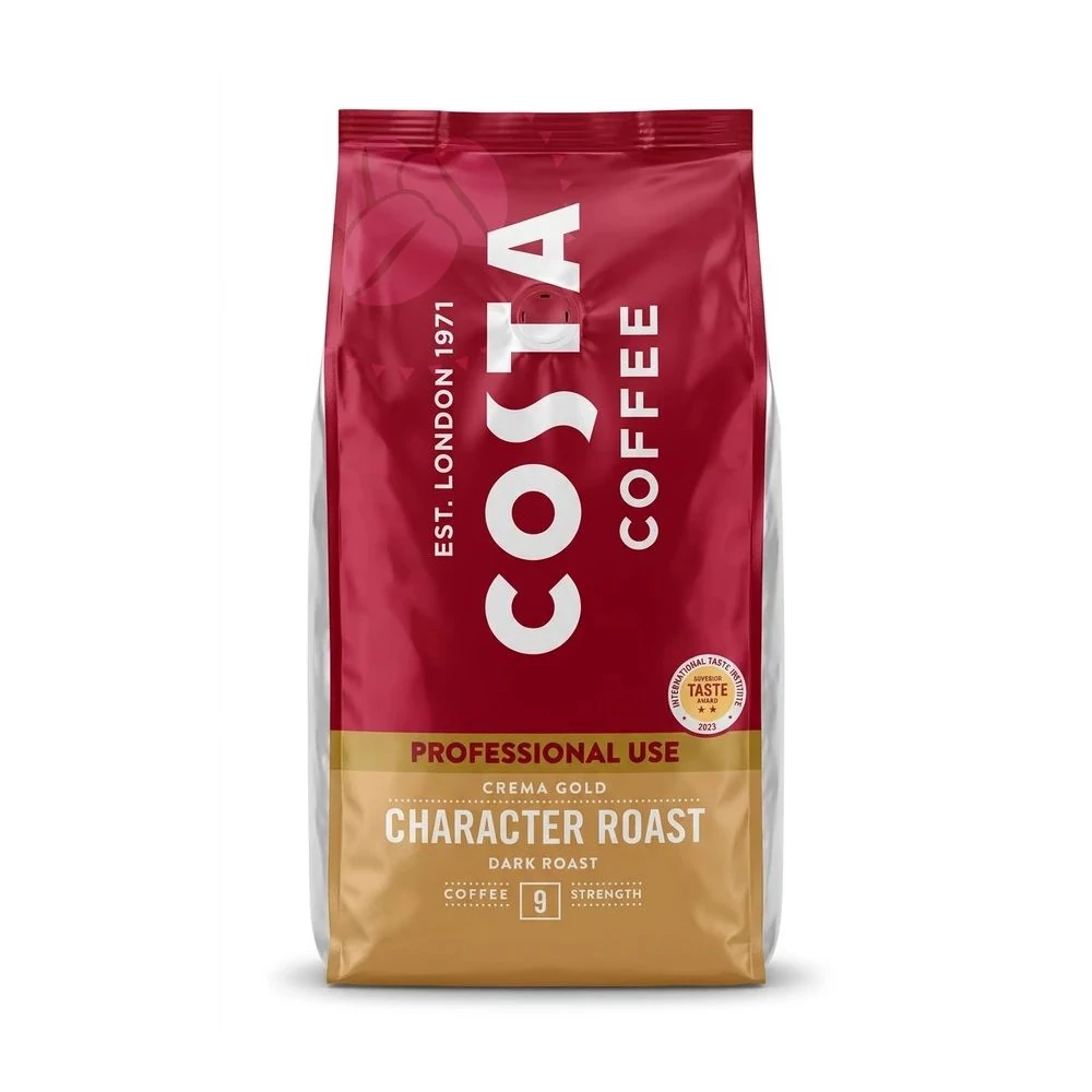 Kávé szemes, 1000g, Costa Coffee Character Roast Crema Gold 