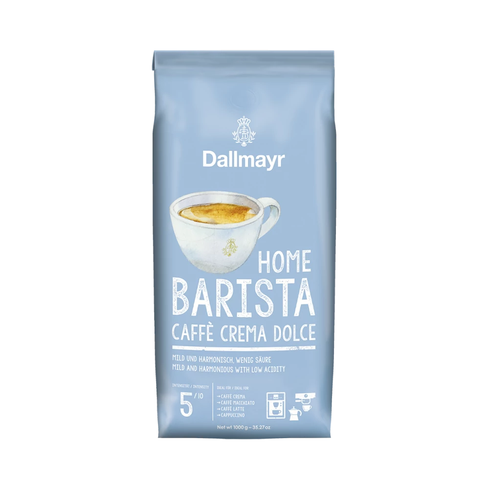 Kávé szemes, 1000g, Dallmayr Home Barista Caffé Crema Dolce 