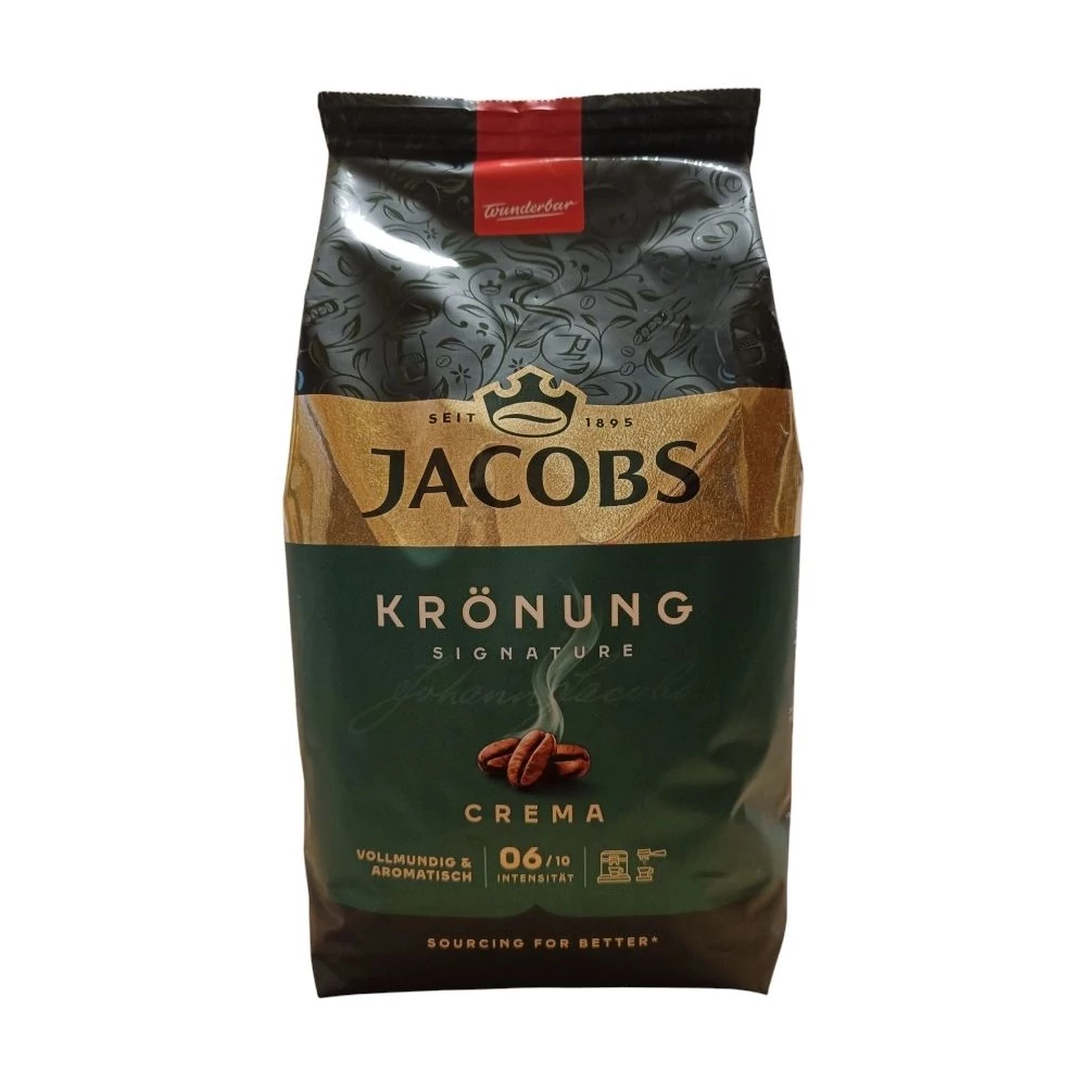Kávé szemes, 1000g, Jacobs Krönung, Crema 