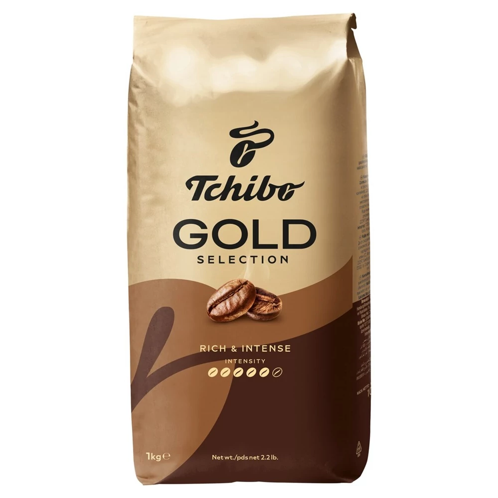 Kávé szemes, 1000g, Tchibo Gold Selection 