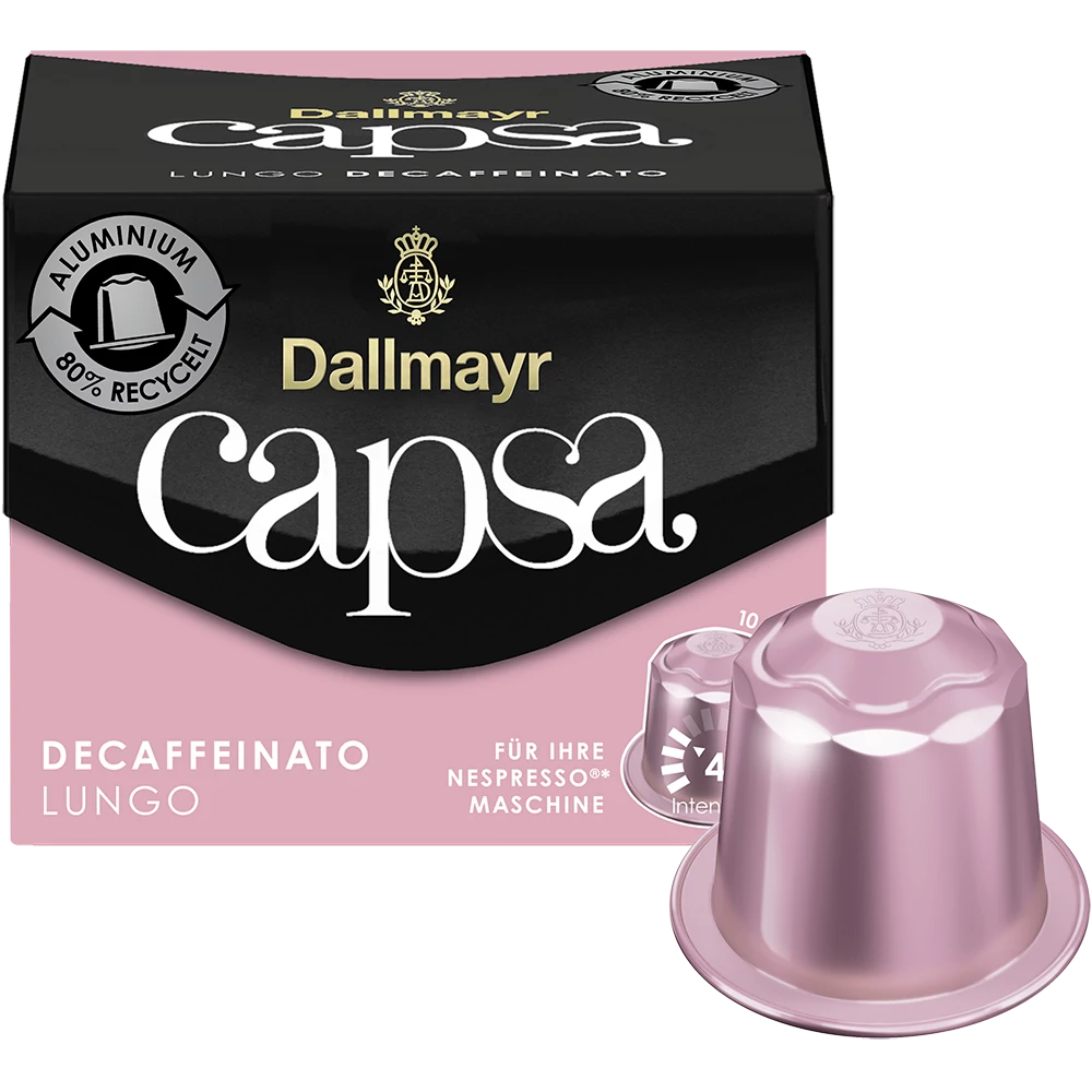 Kávékapszula, Dallmayr Nespresso Lungo Decaffeinato 10db kapszula