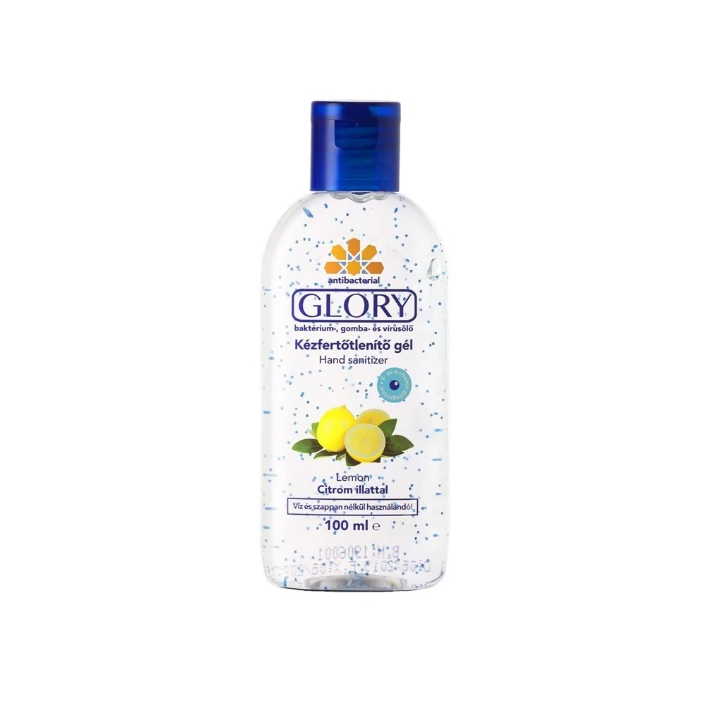 Kéz- és bőrfertőtlenítő gél 100 ml Glory citrom