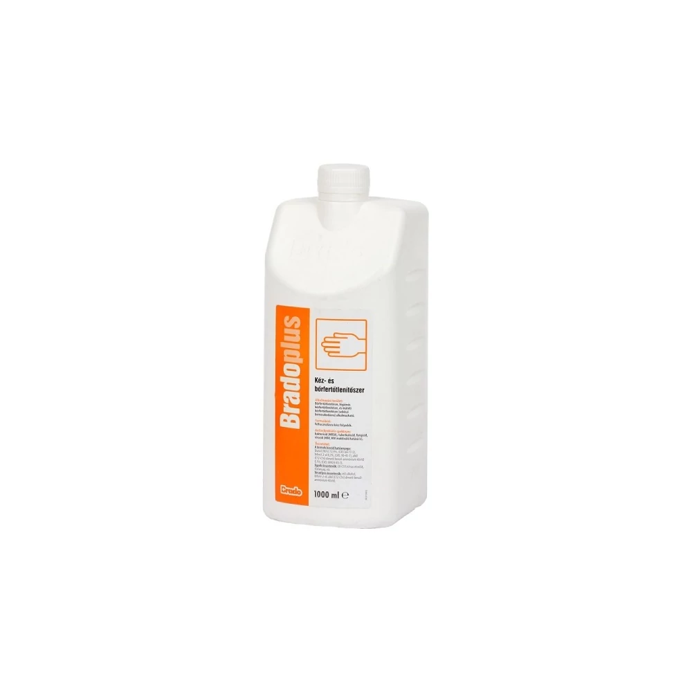 Kéz- és bőrfertőtlenítő kupakos 1 liter Bradoplus