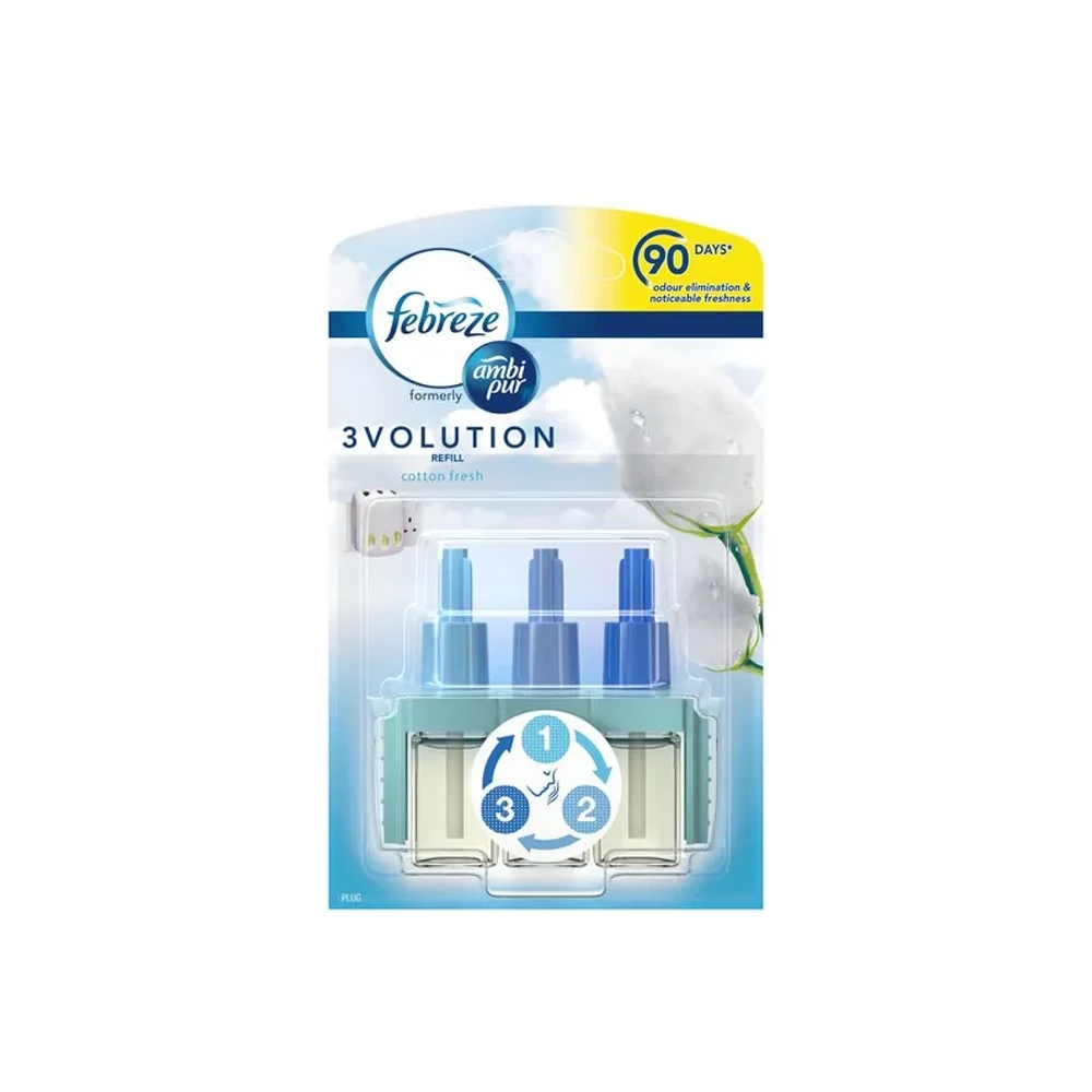 Légfrissítő elektromos utántöltő 20 ml Ambi Pur 3 Volution Cotton Fresh
