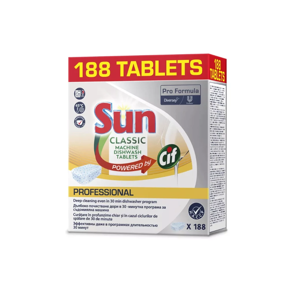 Mosogatógép tabletta 188 db/csomag Sun Classic