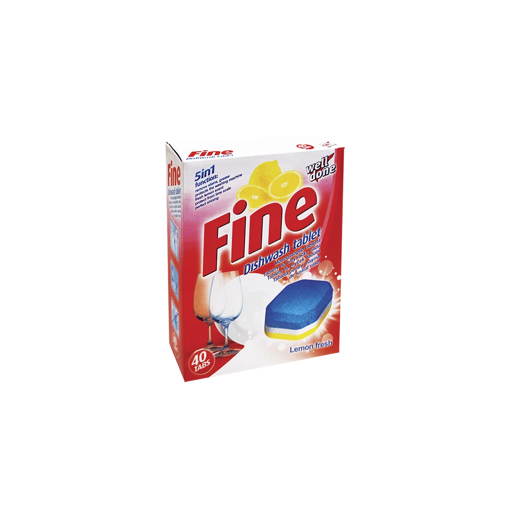 Mosogatógép tabletta 40 x 20 g /doboz Fine 5 in1