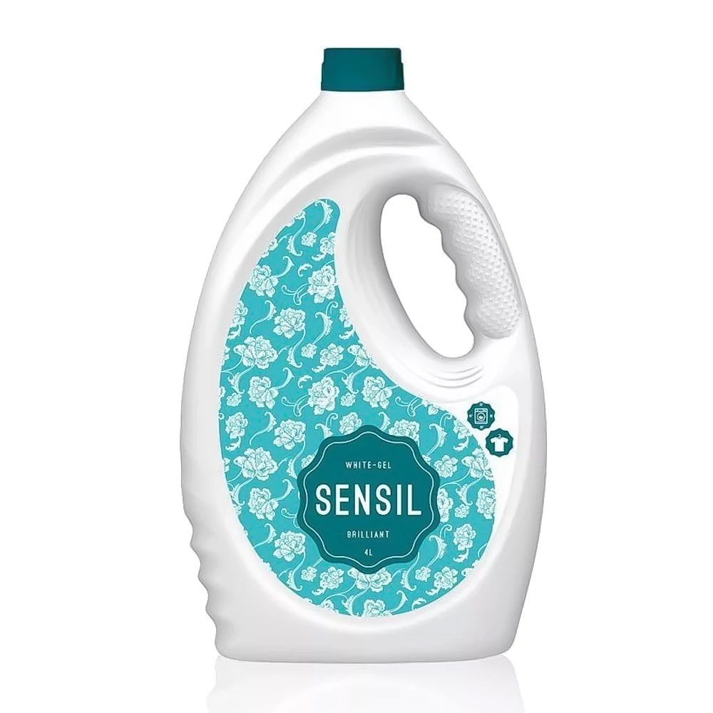 Mosógél 4 liter ( 50 mosás) fehér ruhákohoz Brillant white Sensil