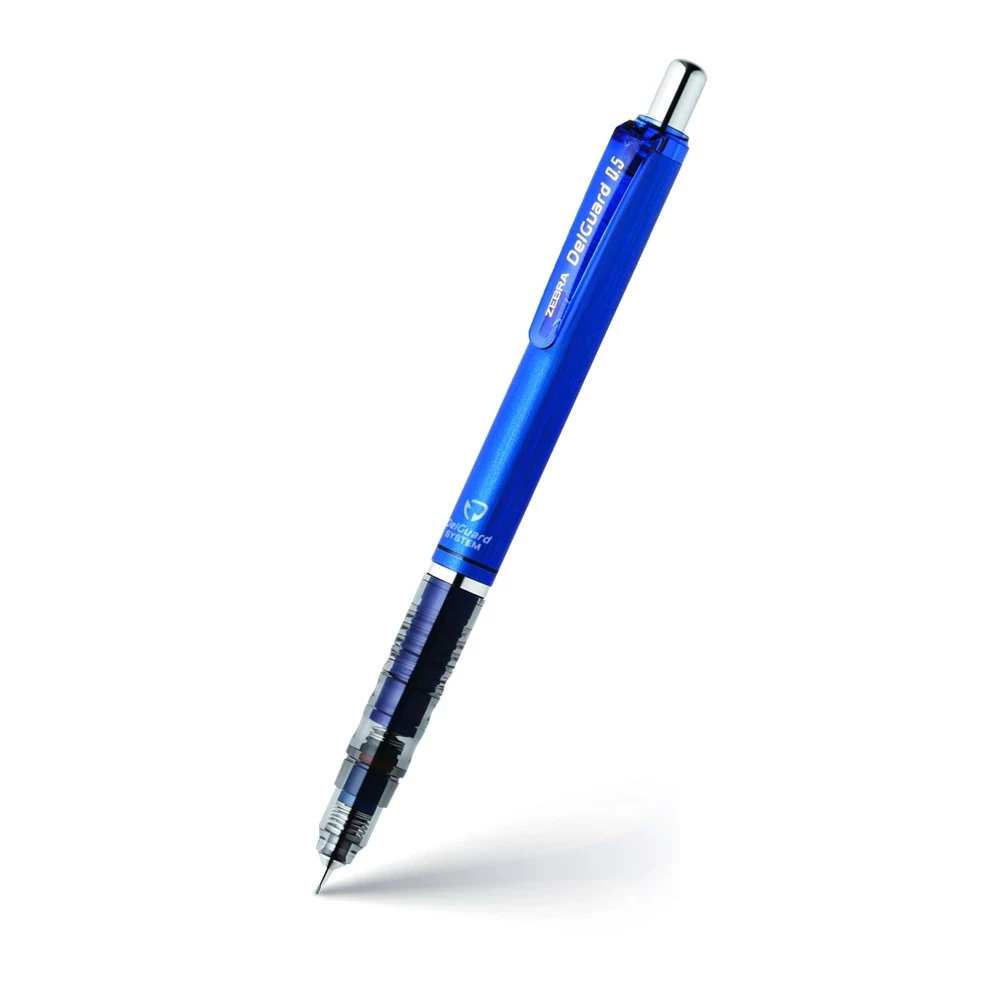 Nyomósirón 0,5 mm, Zebra DelGuard, kék
