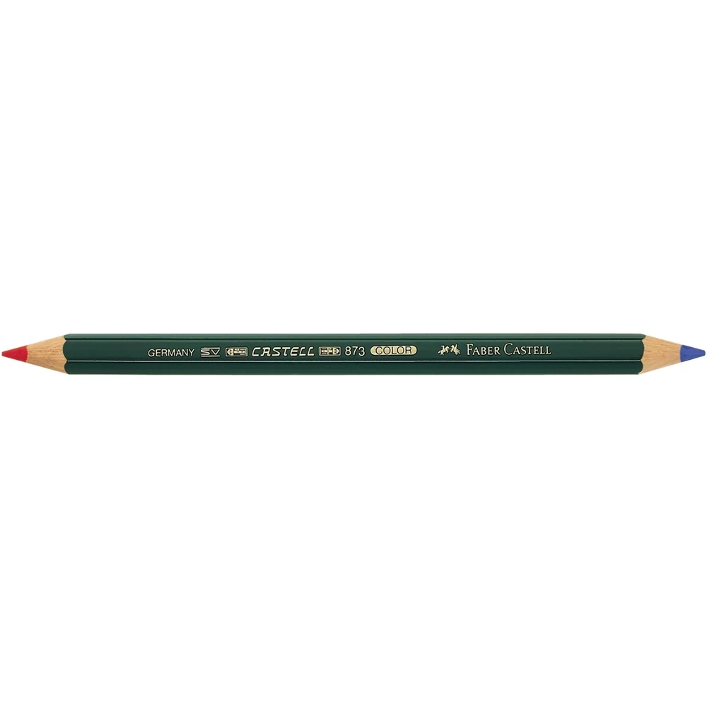 Postairon hatszögletű vastag 873 Faber-Castell piros-kék