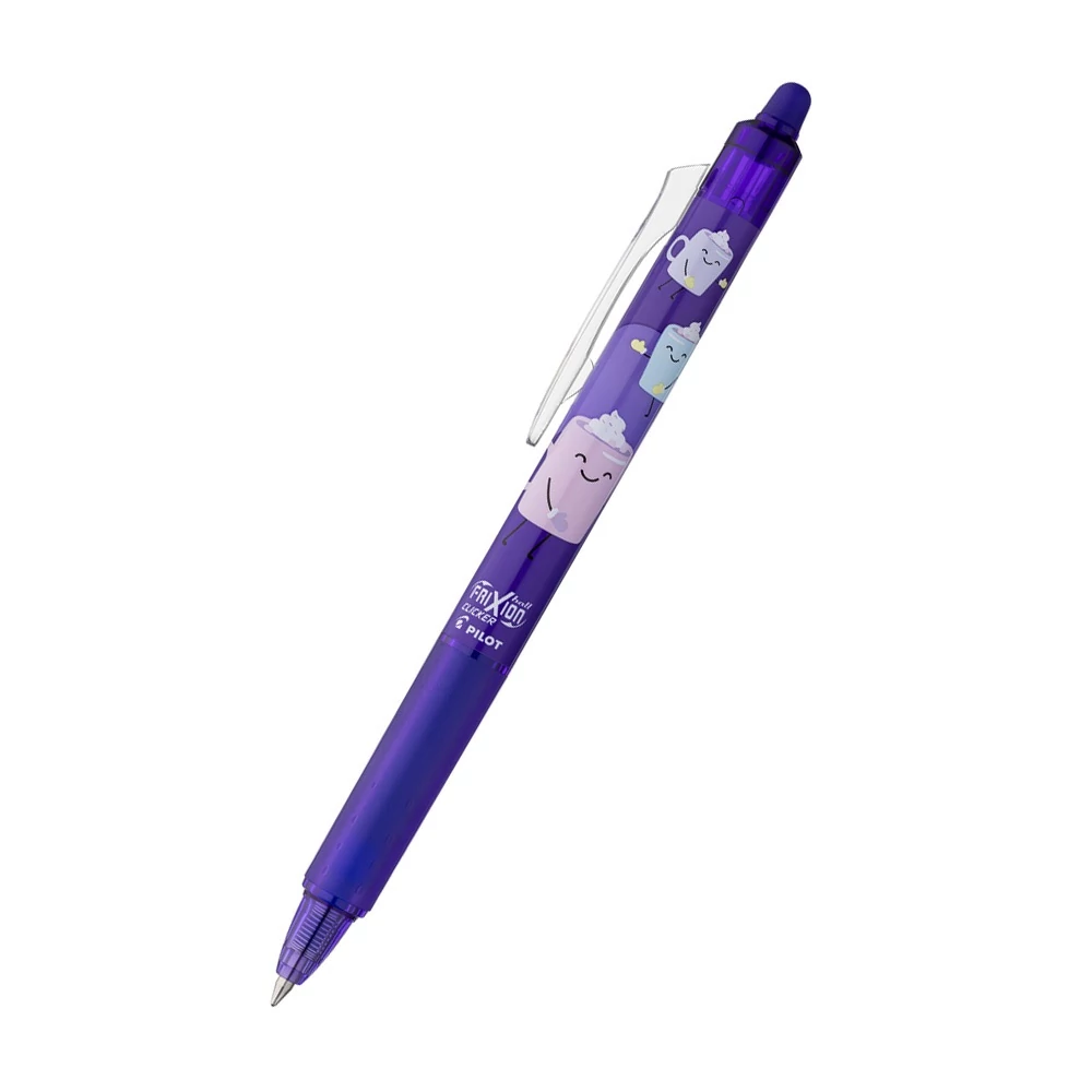 Rollertoll 0,7mm, törölhető Pilot Frixion Clicker Fancy Violet, írásszín kék